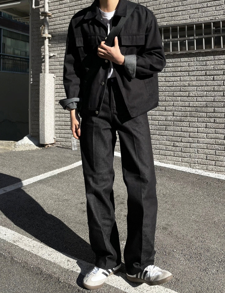 【COSYHARU】Det Raw Wide Denim Pants COSYHARU (コシハル) - デトロワイドデニムパンツ / Det Raw