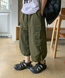 [unisex] Gyuta Banding Nylon String Crop Bermuda Cargo Pants