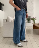 Sky Washed Wide Denim