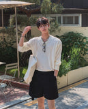 Solar Linen V-neck Knit