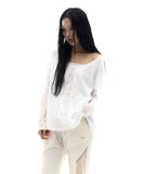 Sheer Panel Flare Tee