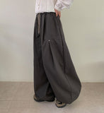 [unisex] Ridello Pintuck Rivet Banding Wide Pants