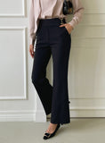 Wadia Boucle Semi Bootcut Slacks