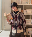 Cood Argyle Mohair Cardigan