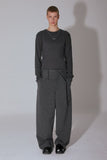spacious belt pants