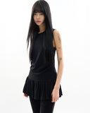 Mers flare sleeveless top