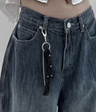 Senf chain leather keyring