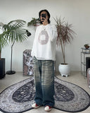 Bethan Gradient Washing Denim Pants