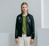 Lambskin Minimal Blouson