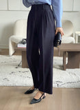 Kebeul Pintuck Wide Slacks