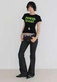 COLOR BLOCK BOOTCUT DENIM