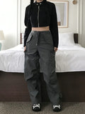 Snap Cargo Wide Pants