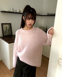 Daran Alpaca Round Neck Wool Long Sleeve Knit