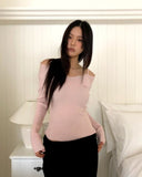 Chiron Slim Strap Off-Shoulder Knit