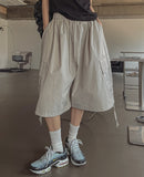Play Diagonal Big Cargo Balloon Bermuda Pants