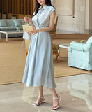 Miyan Summer Cool Shirt Long One Piece