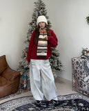 Diven Stripe Wool Muffler