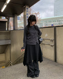 Piyu Unbalance Diagonal Button Cardigan