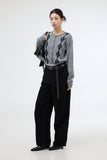 Dangling buckle shoulder bag