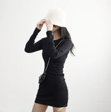 Chaki fleece bucket hat