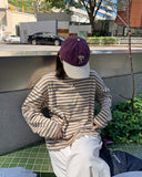 Memgart Color Stripe Over Long Sleeve Tee