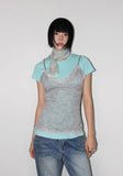 BOUCLE LACE SLEEVELESS