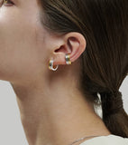 Noailles Silver (C) Triple Round Earrings