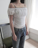 Epon Off-shoulder Short-sleeve T-shirt