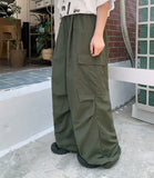 [unisex] Yuuya banding string parachute cargo pants