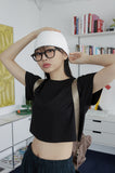 Ribbed short beanie