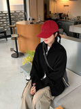 [unisex] Linve two-way high neck knit zip-up cardigan