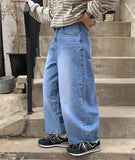 Tsueki Cropped Balloon Denim Pants