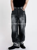 Dessert brush denim pants