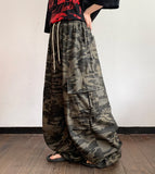 [unisex] Humeco Banding Camo Cargo Wide Pants