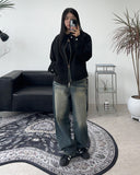 Cambe Washing Wide Denim Pants