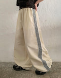 Mubas Summer Side Color Matching Wide Pants