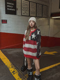 (UNISEX) Stars and Stripes Mohair Oversized Knitwear