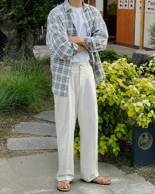 【MODERNIF】Liette overfit check shirt modernif (モダンイフ) - リエットオーバーフィットチェック