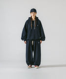 [AG.W] Valley Tuck Wappen Wide Sweat Pants