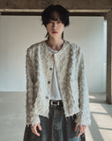 French tweed cropped jacket