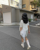 Kiyo Light Blue Mini Skirt