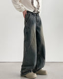 Vortex Washing Wide Denim Pants