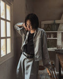 Cutout deki cropped jacket