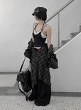 Senb Lace Layered Halter Sleeveless