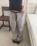 Yobi Line Color Matching Nylon Pants