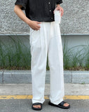 Mott Linen Two-Tuck Wide Pants