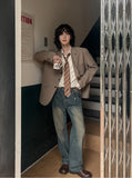 Loose Basic Wide Denim Pants