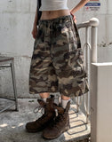 Mulve Zipper Cargo Bermuda Pants