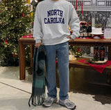 Carolina Lettering Brushed Sweatshirt