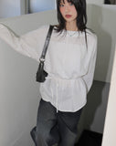 Beunu one-shoulder muffler strap blouse shirt